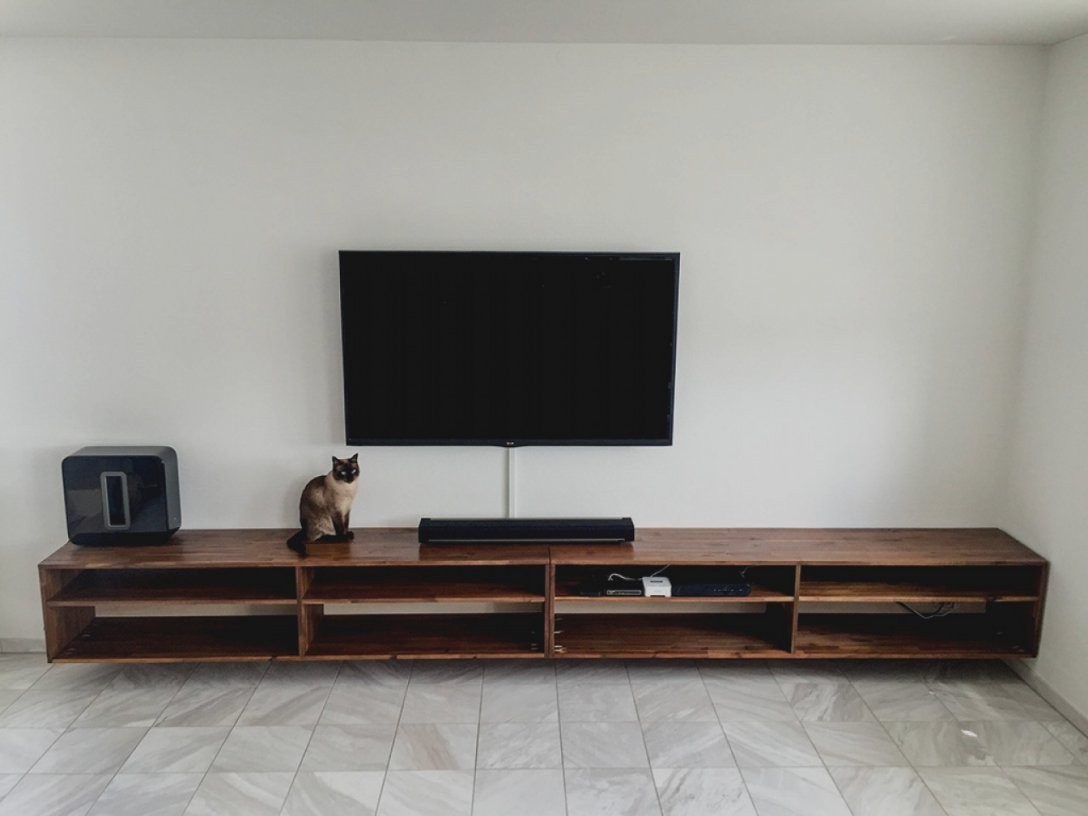 Beste Tv Lowboard Holz Selber Bauen Lampen  Euchromatin von Tv Lowboard Selber Bauen Bild