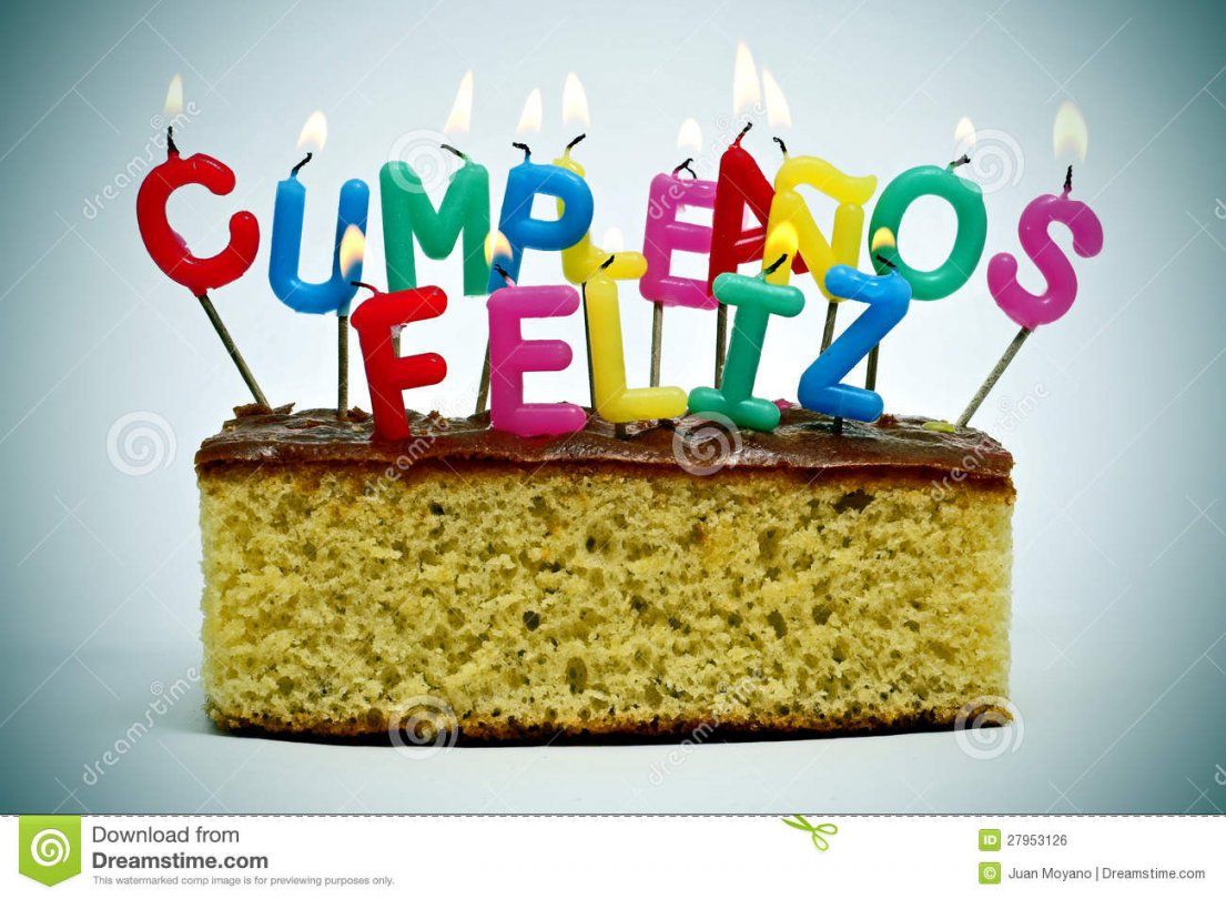 Cumpleanos Feliz Alles Gute Zum Geburtstag Auf Spanisch Stockfoto von Alles Gute Auf Spanisch Photo