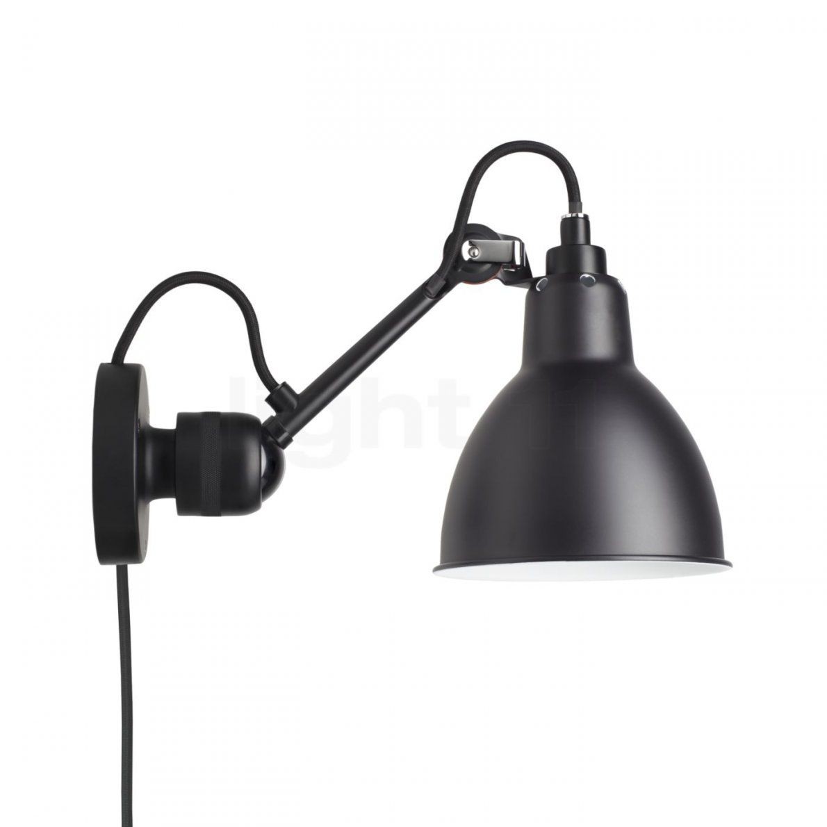 Dcw Lampe Gras No 304 Ca Wandleuchte Schwarz  Light11 von Wandlampen Mit Schalter Und Kabel Bild