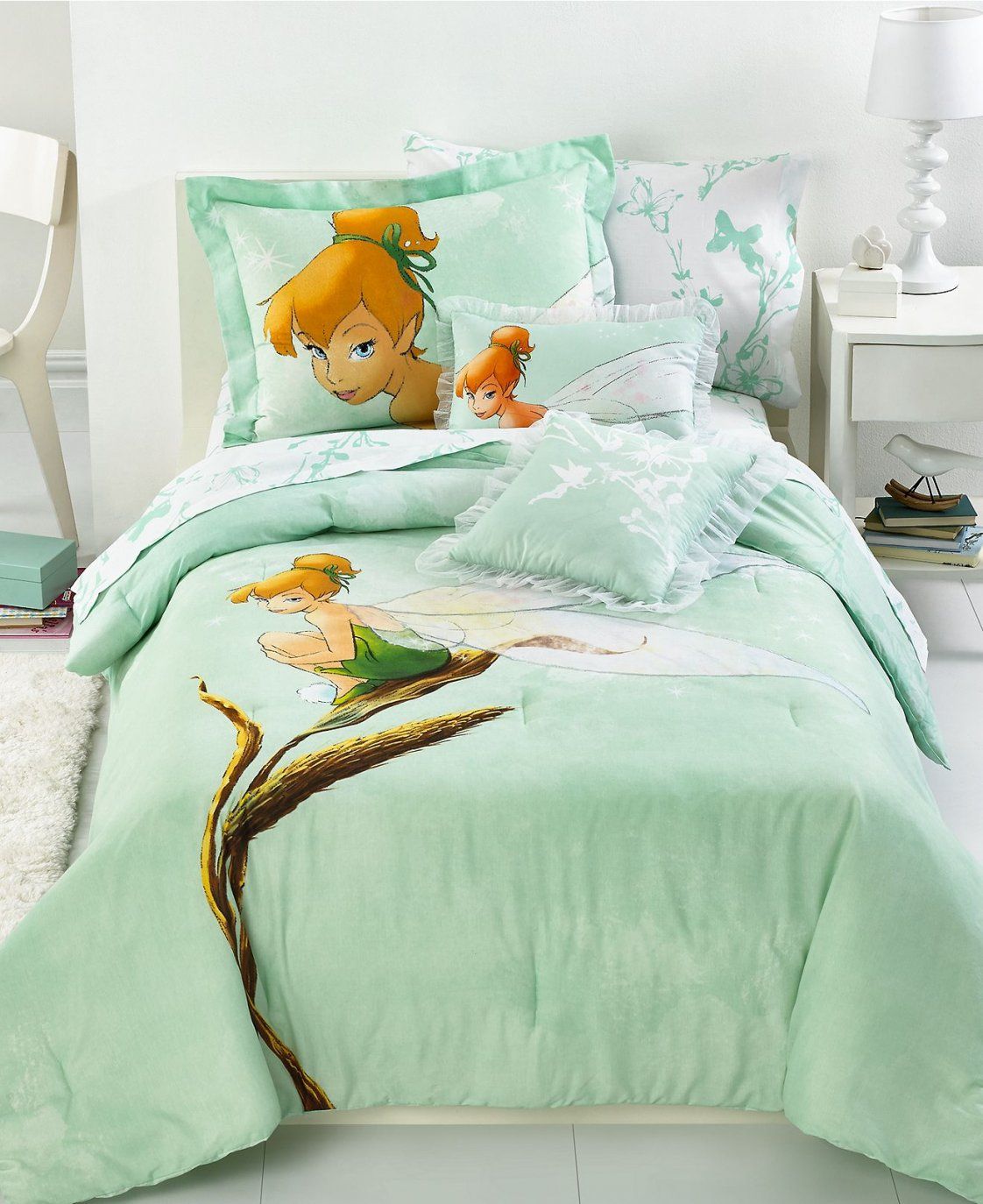 Disney Bedding Tinkerbell Tink Watercolor Twin Comforter Set von Tinker Bell Bed Sets Photo