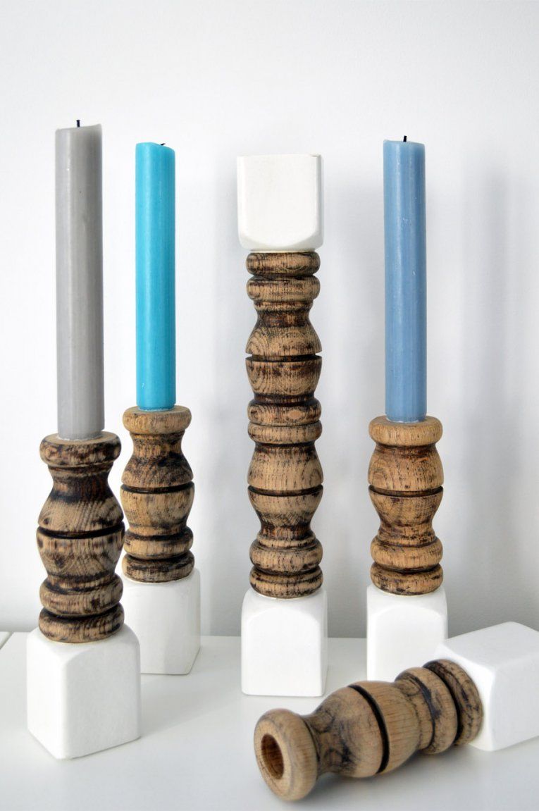 Diy  Kerzenständer Aus Holz Selber Machen von Holz Kerzenständer Selber Machen Bild