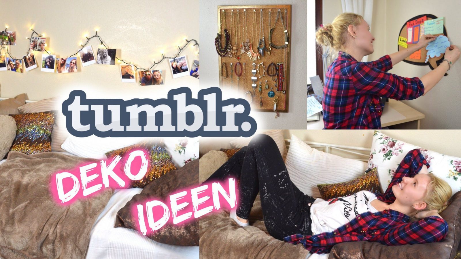 Diy Tumblr Inspirierte Dekoideen Für&#039;s Zimmer  Youtube von Coole Deko Ideen Für Jugendzimmer Bild
