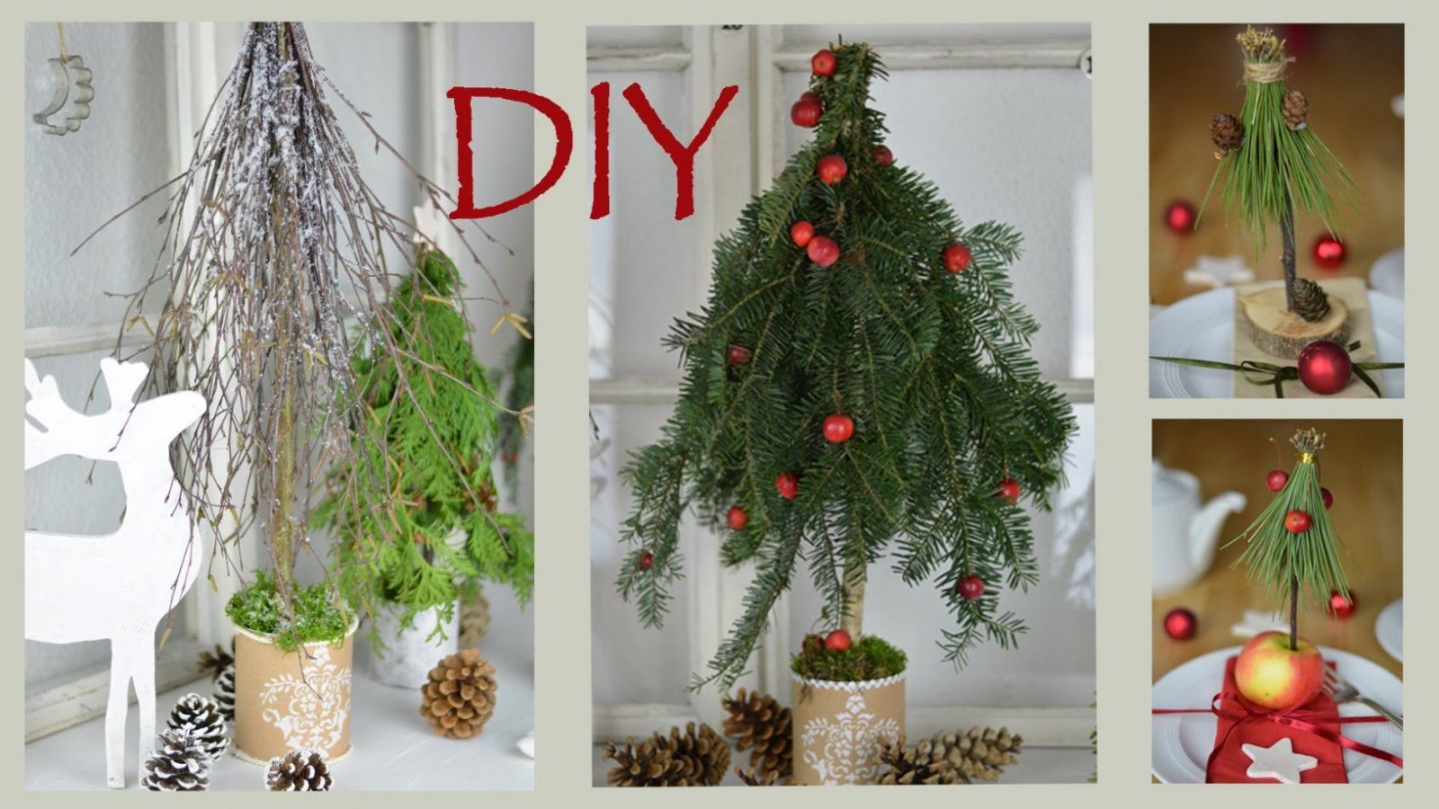 Diy  Weihnachtsdeko Selber Machen  Bäume Aus Zweigen Und Ästen I von Weihnachtsdeko Aussen Selber Basteln Bild