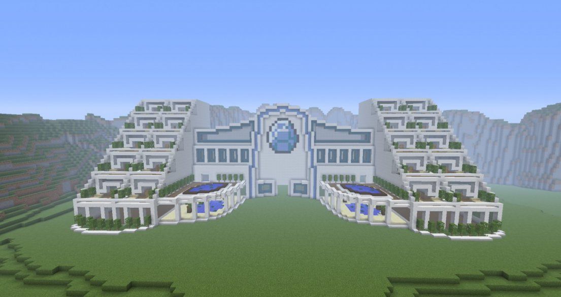 ᐅ Ein Großes Hotel In Minecraft Bauen  Minecraftbauideen von Minecraft Bauideen Zum Nachbauen Bild