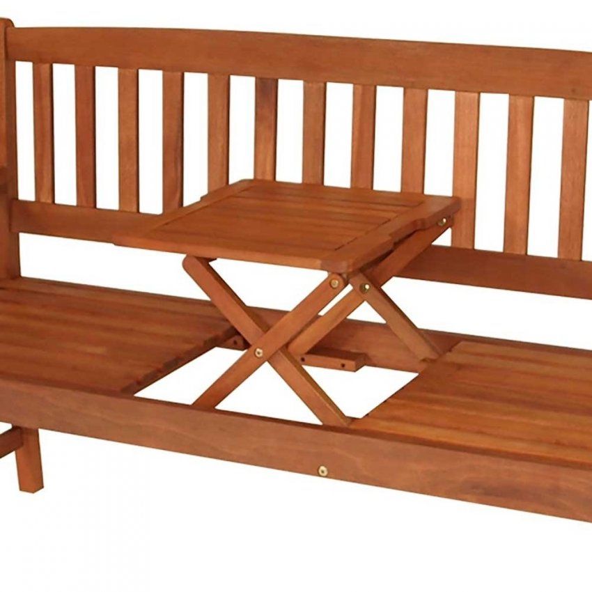 Fixias  Gartenbank Holz Mit Integriertem Tisch031227  Eine von Gartenbank Holz Mit Integriertem Tisch Bild