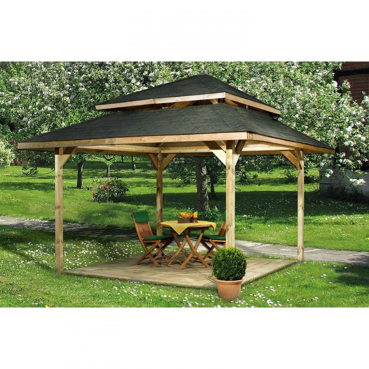 Holz Gartenpavillon Affordable Pavillon Klein Und Fein Steht Dieser von 