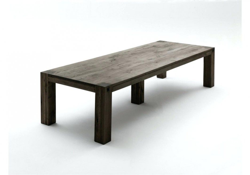Metallfusse Tisch Esstisch 400 X 120 Cm Eiche Massiv Verwittert von Ikea Esstisch Eiche Massiv Bild