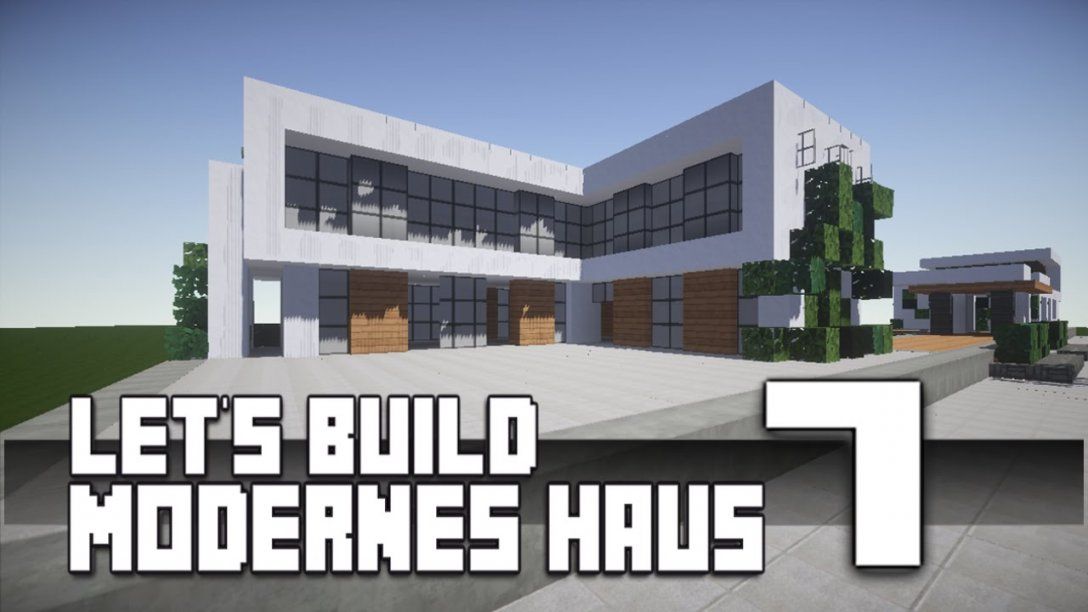 Minecraft  Modernes Haus Bauen 7 Tutorialanleitung [Hd]  Youtube von Minecraft Modernes Haus Bauplan Photo