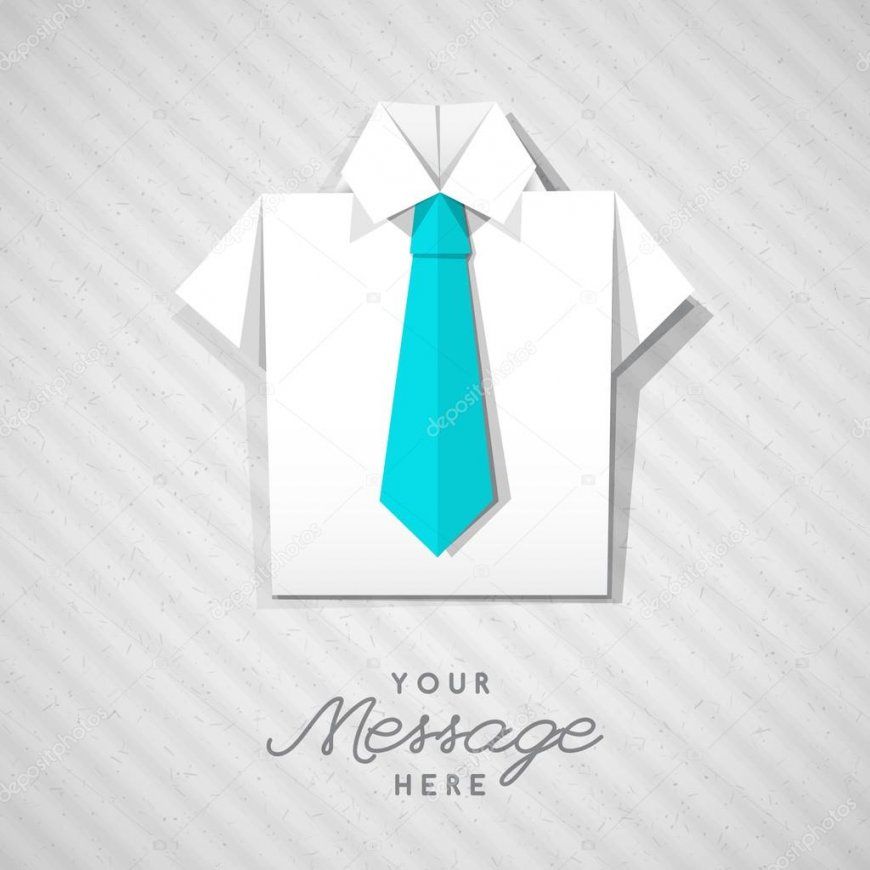 Origami Hemd Mit Krawatte — Stockvektor © Redcollegiya 113671036 von Origami Hemd Mit Krawatte Bild