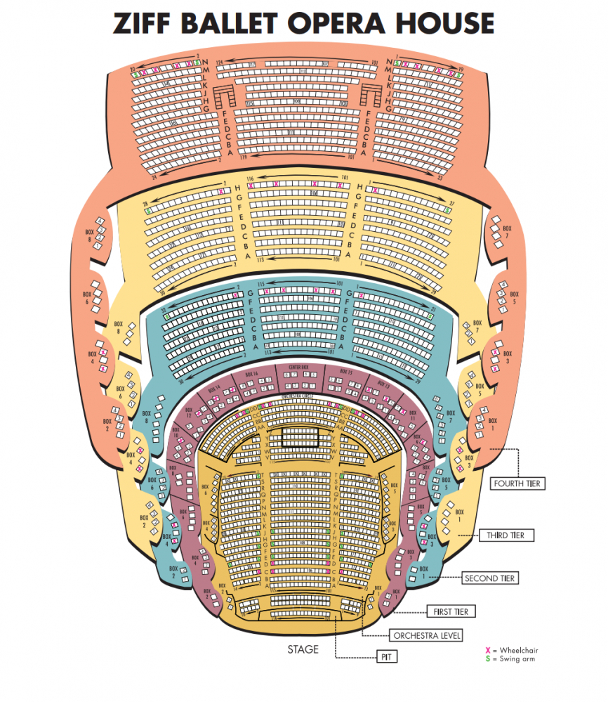 Adrienne arsht center seating chart