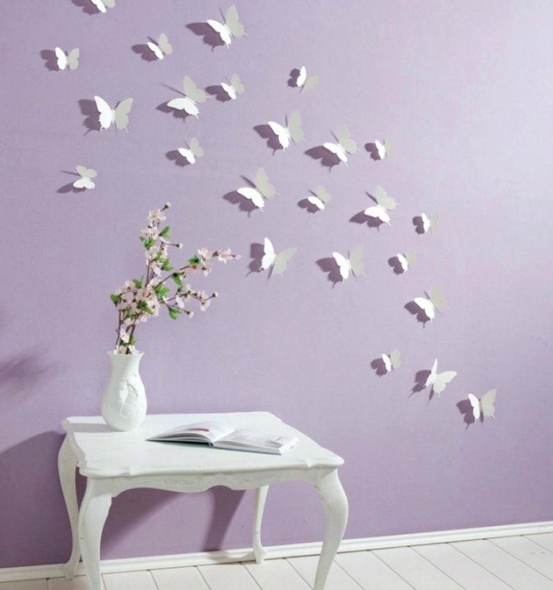 Schmetterlinge Wanddeko Schmetterling 3D Wanddekoration Selber von Schmetterlinge Wanddeko Selber Machen Photo