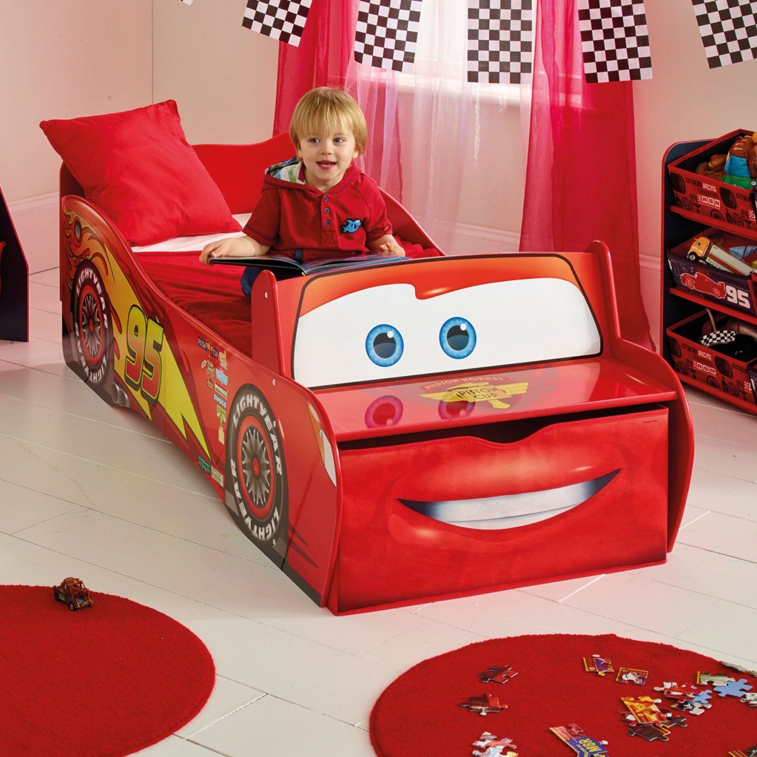 Autobett Cars Für Kinder (70 X 140 Cm) Online Kaufen  Emob von Cars Bettwäsche 70X140 Photo