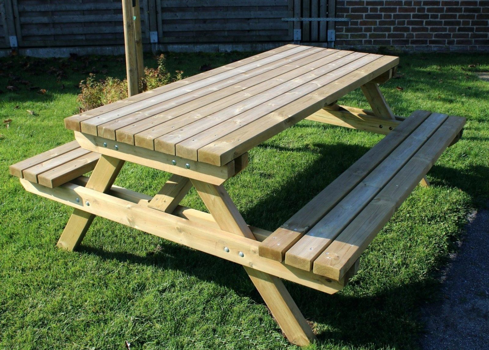 Bank Tisch Kombination Feinste Sitzbank Kinder Garten Lax Gartenbank von Bank Tisch Kombination Holz Bild