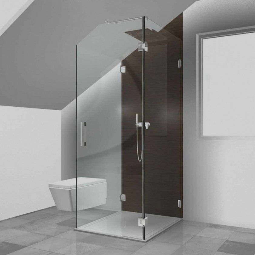 Bilder Von Badezimmer Dusche Modern  Moderne Dekoration von Dusche Dachschräge Kleines Bad Bild