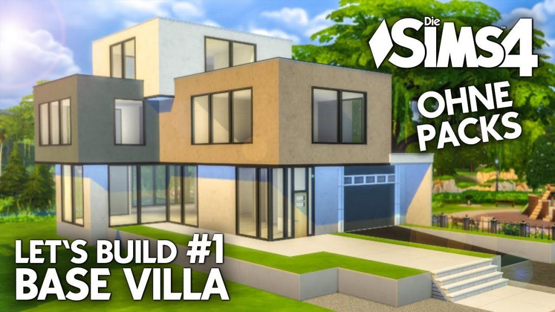 Die Sims 4 Haus Bauen Ohne Packs  Base Villa 1 Grundriss (Deutsch von Sims Häuser Zum Nachbauen Bild