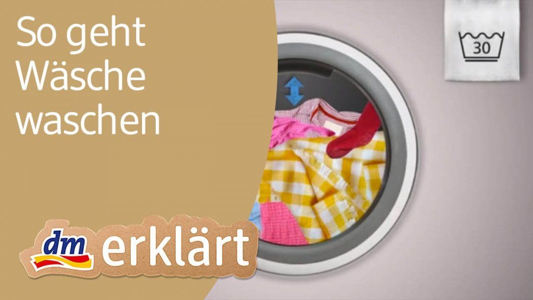 Dm Erklärt Haushalt Für Einsteiger  Wäsche Waschen  Youtube von Bei Wieviel Grad Wäscht Man Bettwäsche Bild