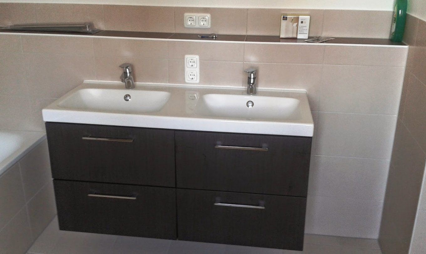 Doppelwaschbecken Mit Unterschrank Ikea  Gispatcher von Doppelwaschtisch Mit Unterschrank Ikea Bild