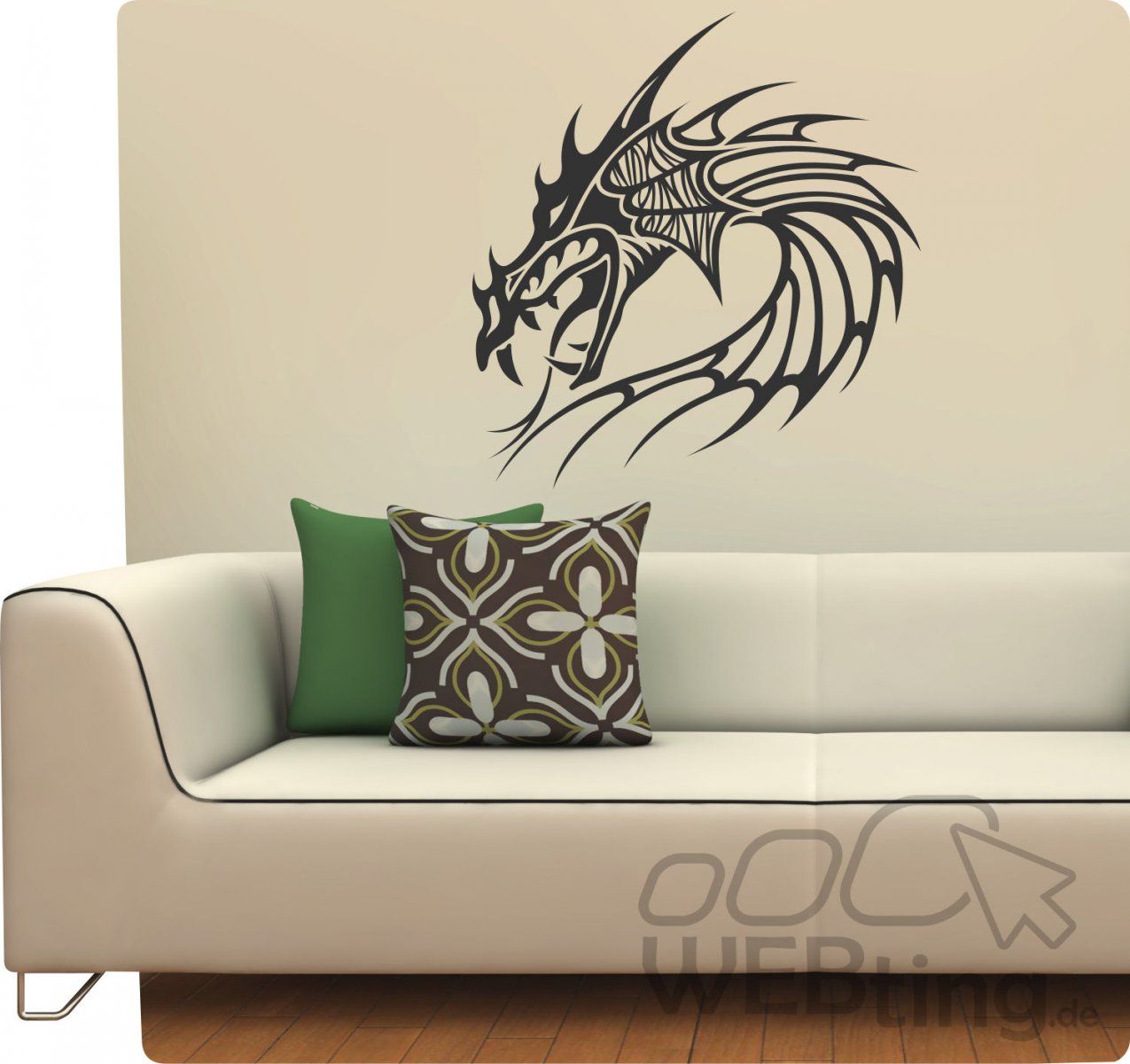 Dragon Drache Wandtattoo Wandfolie Wandaufkleber Aufkleber Tattoo von Aufkleber Für Die Wand Photo