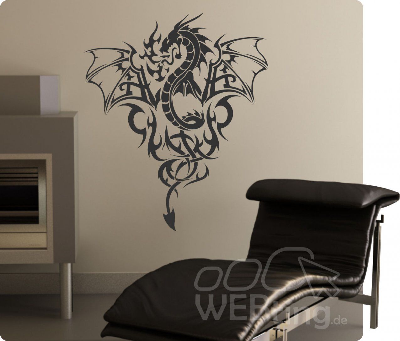 Dragon Drache Wandtattoo Wandfolie Wandaufkleber Aufkleber Tattoo von Aufkleber Für Die Wand Photo