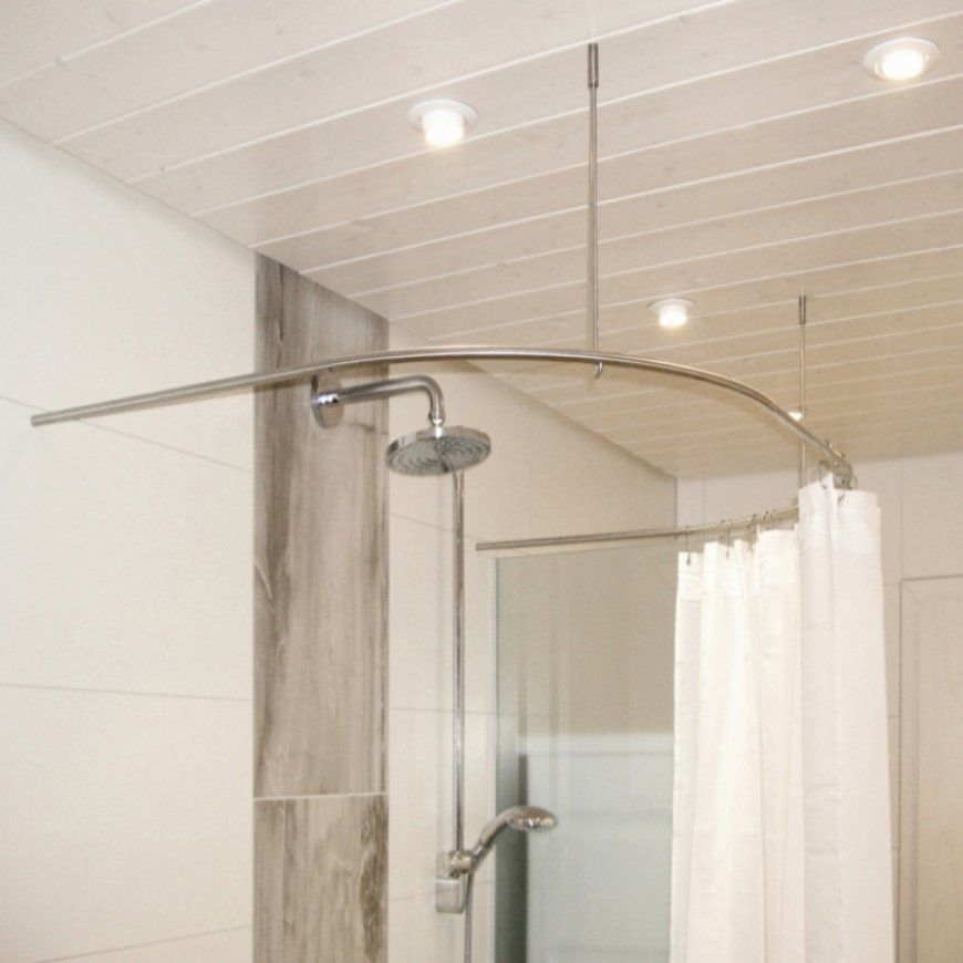 Duschvorhangstange U Form Badewanne In Bezug Auf Home Inside von  