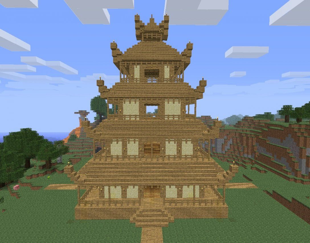 ᐅ Großer Chinesischer Tempel In Minecraft Bauen  Minecraftbauideen von Minecraft Baupläne Zum Nachbauen Bild
