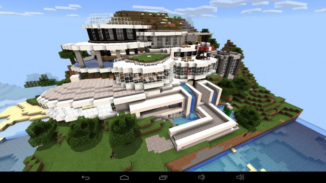 ᐅ Großes Abstraktes Haus Am Berg In Minecraft Bauen  Minecraft von Minecraft Baupläne Zum Nachbauen Photo