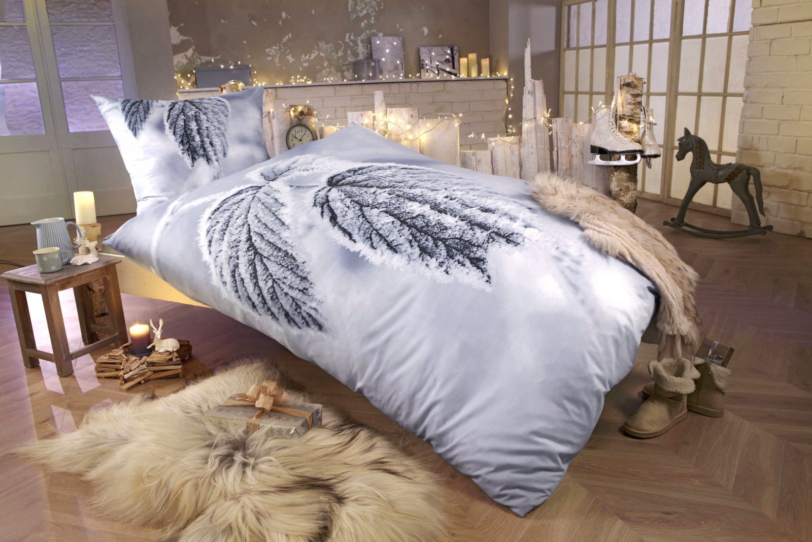 Erstaunliche Inspiration Bettwäsche Wintermotiv Und Bemerkenswerte von Biber Bettwäsche Wintermotiv Bild
