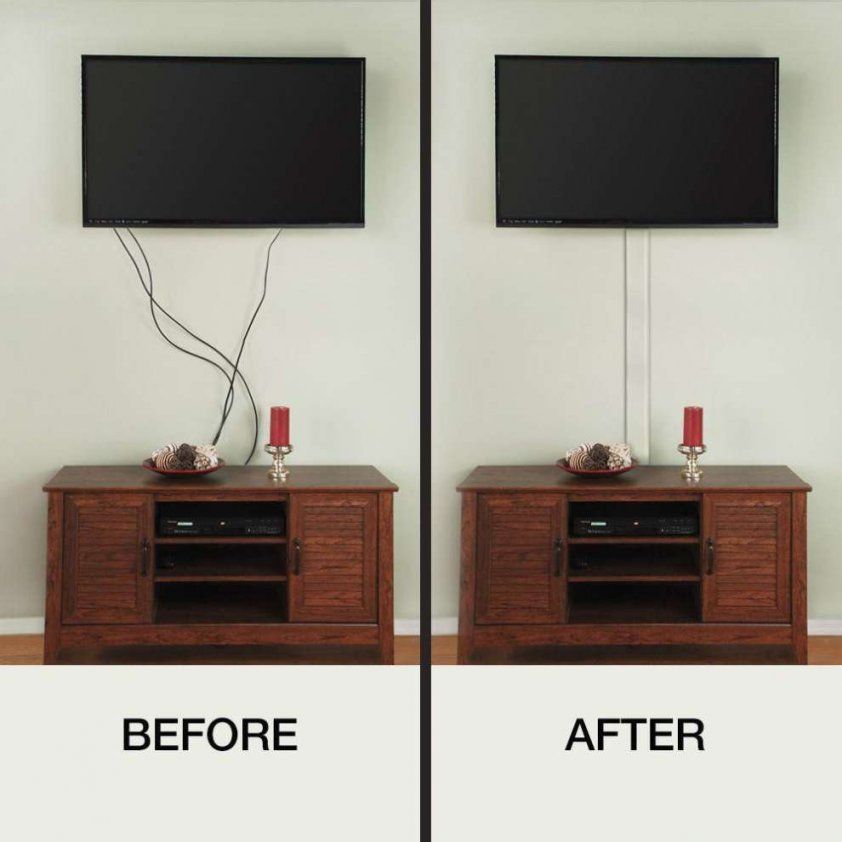 Fernseher An Die Wand Hängen Kabel Verstecken  Home Ideen von Tv An Wand Kabel Verstecken Bild