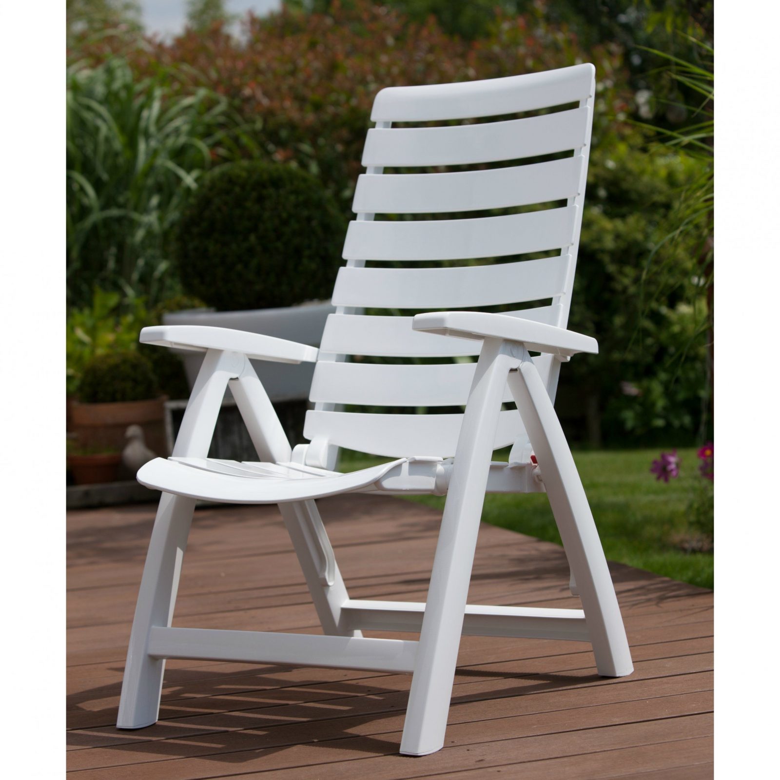 Gartenstühle Weiß Kunststoff Dj84 – Hitoiro von Gartenstuhl Hochlehner Kunststoff Blau Bild