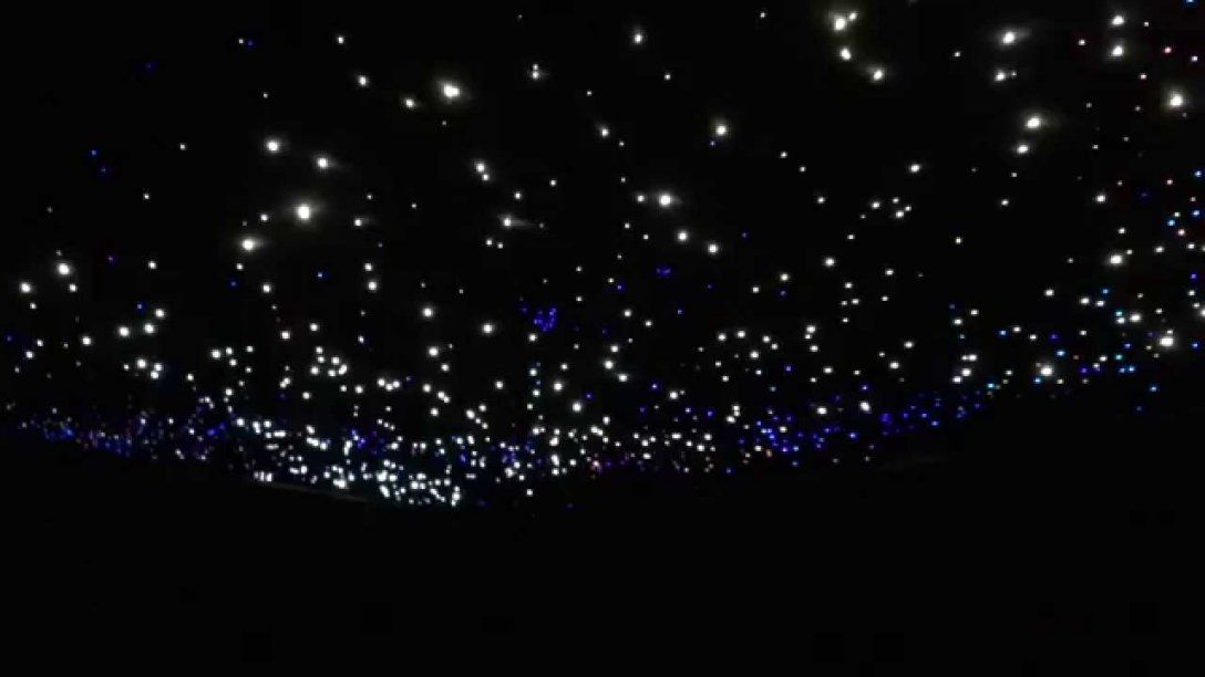 Glasfaser Sternenhimmel Mit Sternschnuppe  Youtube von Led Sternenhimmel Selber Bauen Bild