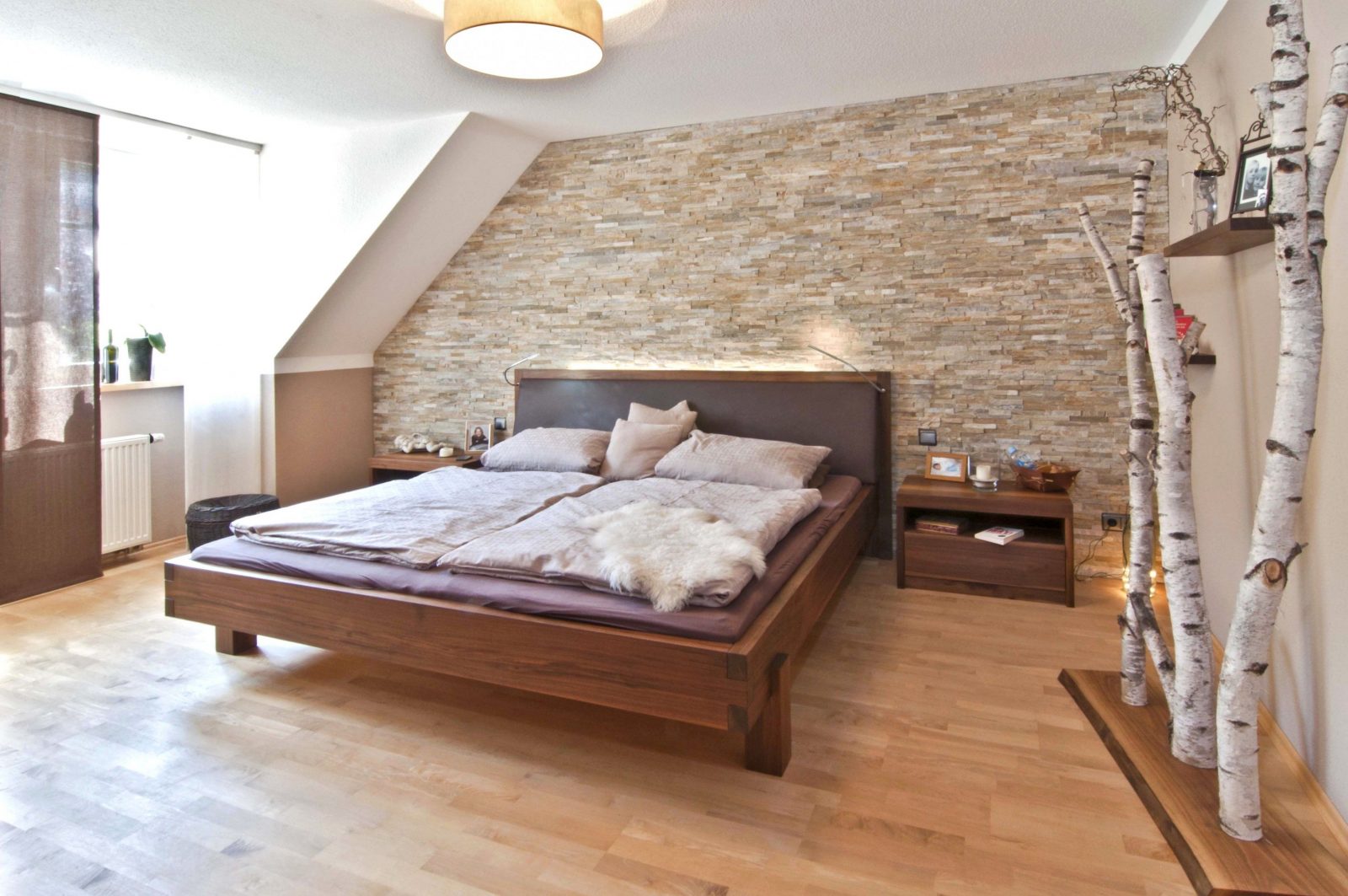 Groß Großartig Ideen Attraktive Wandgestaltung Hinter Bett Fotos Die von Cooles Bett Selber Bauen Bild