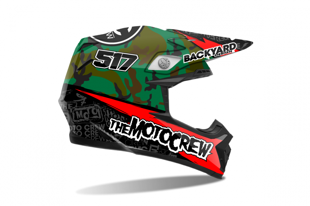 Helmet Wraps  Motocross Dekor Design Mx Graphics  Backyard Design von Helm Aufkleber Selber Gestalten Photo