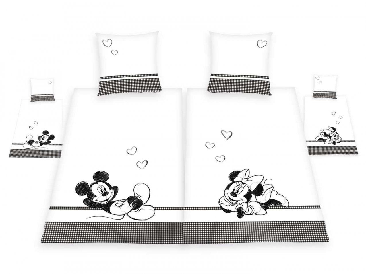 Herding Renforcéwendebettwäsche Partnerbettwäsche Mickey Und von Kinderbettwäsche Minnie Mouse Bild