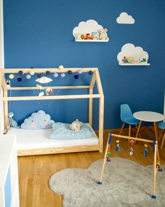 Ikea Kinderzimmer Ideen von Kinderzimmer Regal Mit Kisten Bild