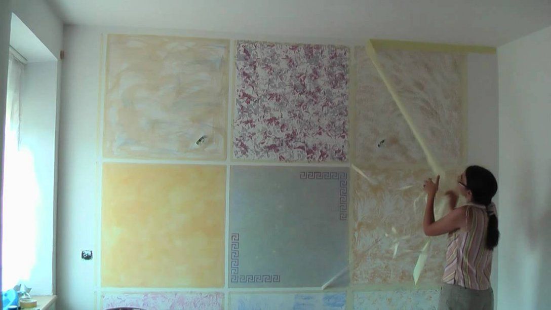Kreative Wandgestaltung  Wischtechnik Lasurtechnik  Wand von Wand Mit Farbe Gestalten Bild