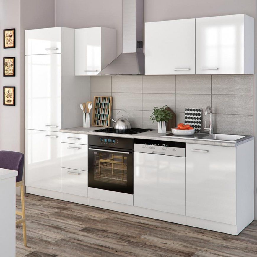 Kuechenzeilen Ideal Küchenzeile Mit Elektrogeräten 230 Cm  Modernes von Küchenzeile 230 Cm Breit Photo