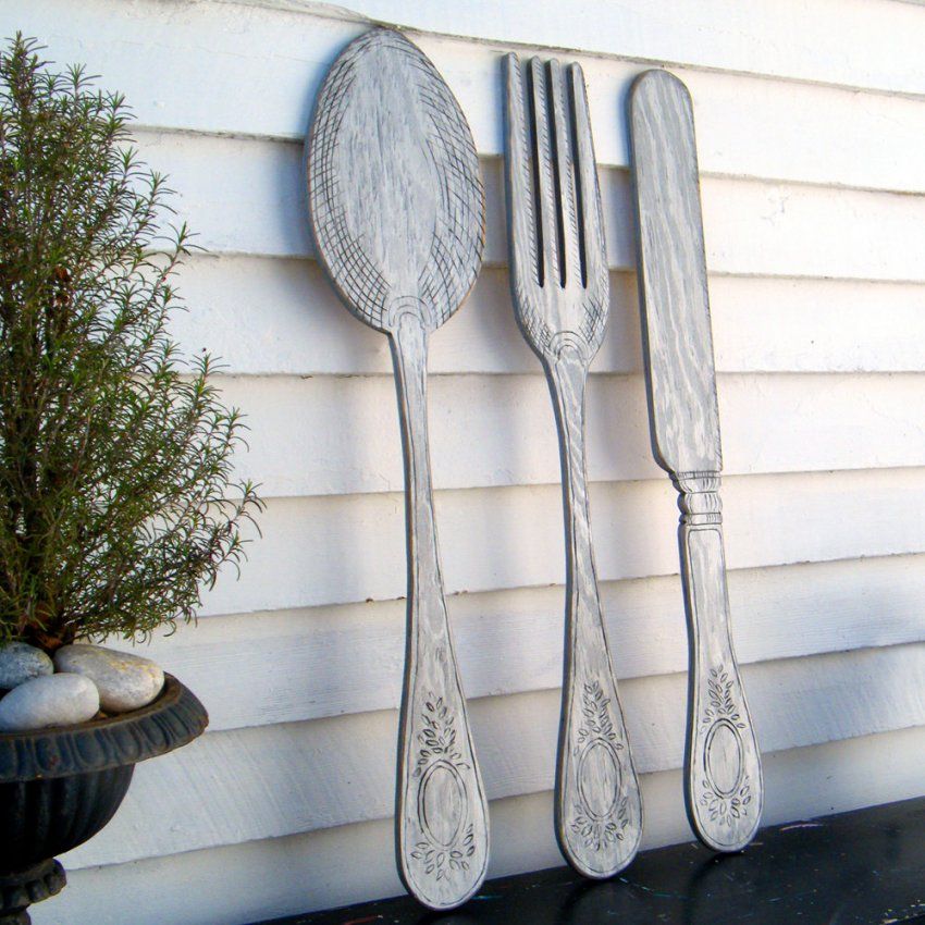 Large Spoon And Fork Wall Decor  Home Design Ideas  Style Of Spoon von Large Fork And Spoon Photo