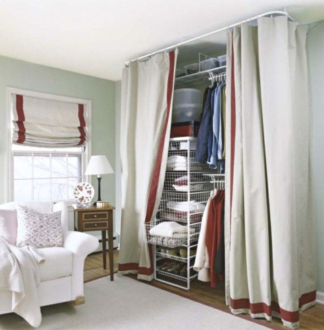 Lovely Vorhang Kleiderschrank Ideen Für Offenen Im Schlafzimmer Wie von Offener Kleiderschrank Mit Vorhang Photo