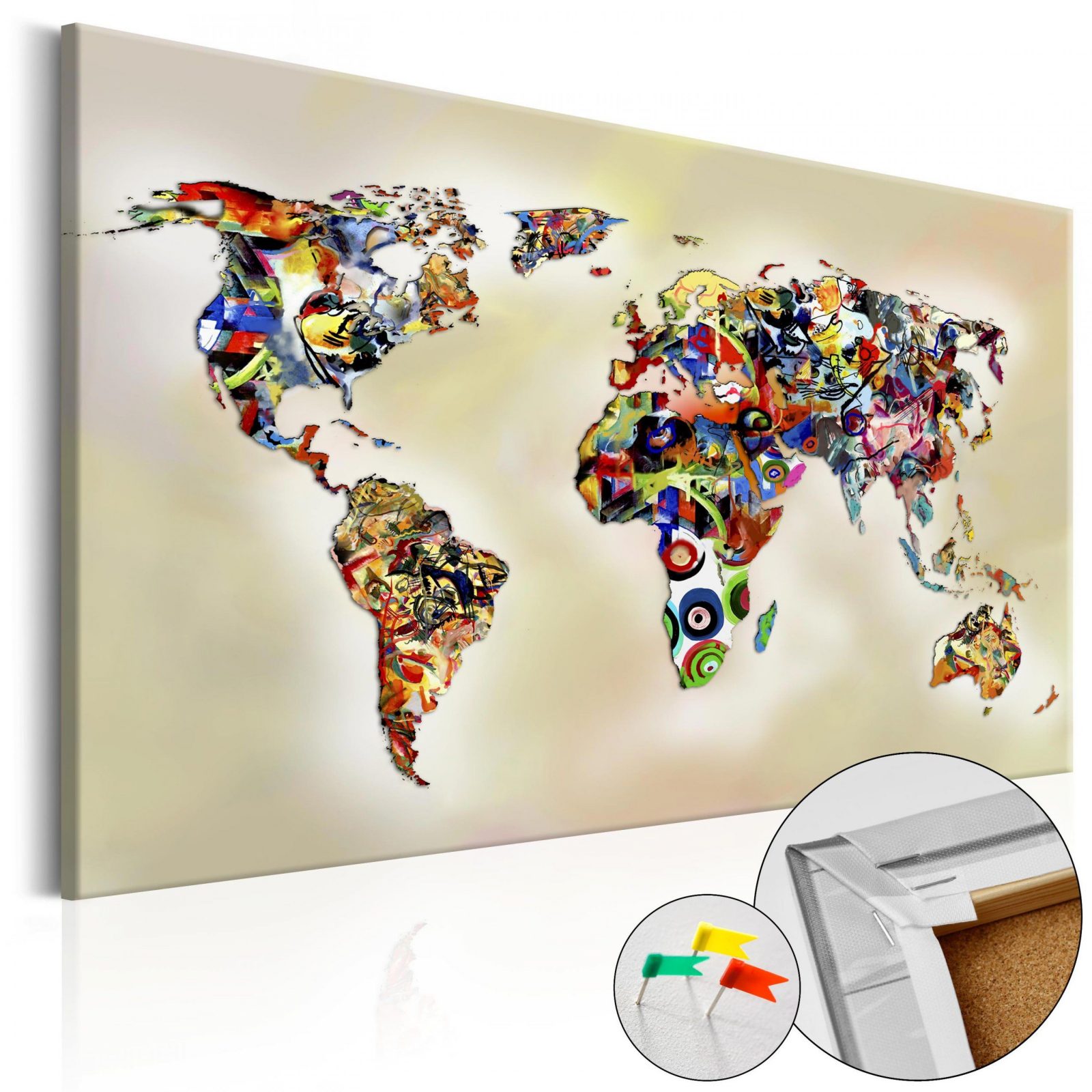 Luxus Pinnwand Kork Selber Machen Neuheit Leinwandbilder Kork von Weltkarte Kork Selber Machen Bild