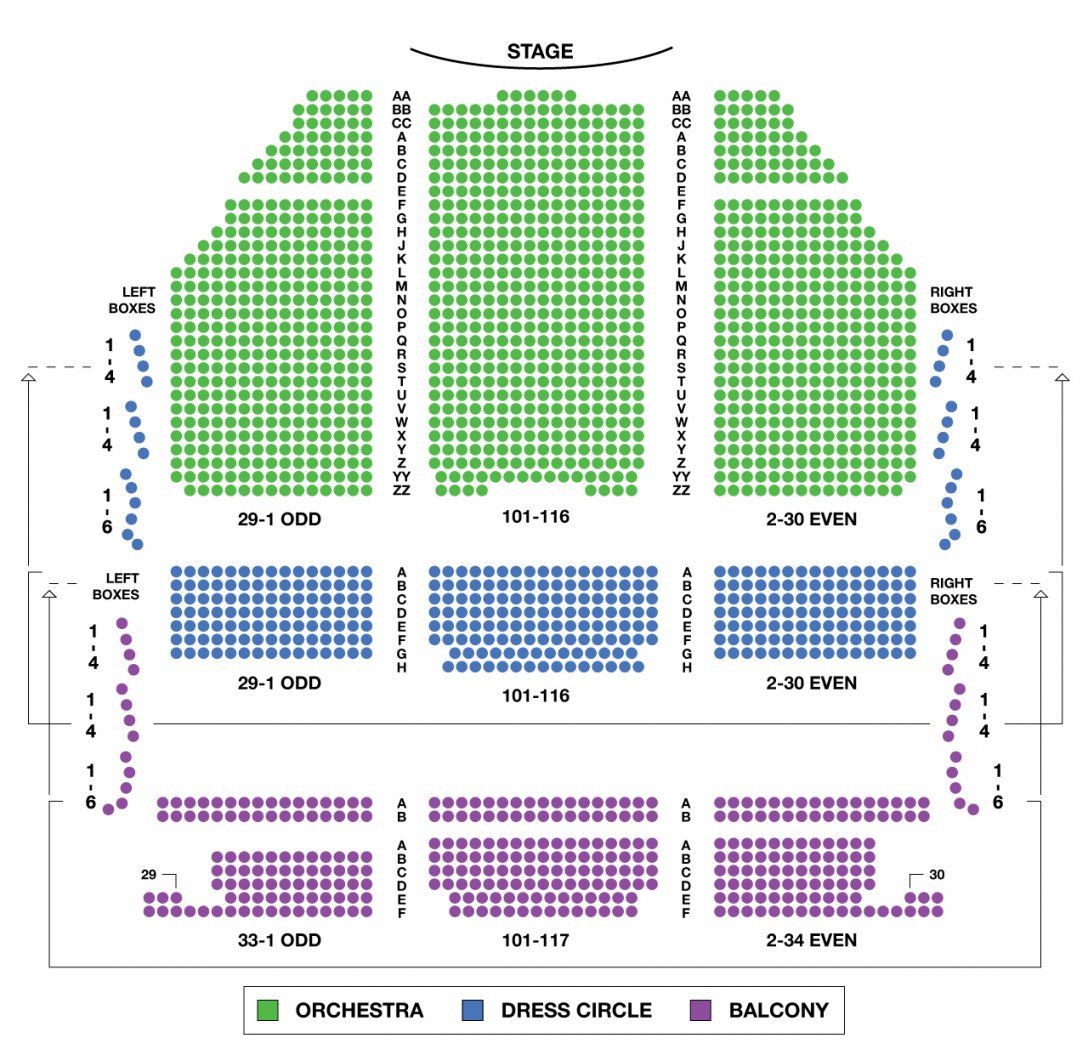 Lyric Theatre Large Broadway Seating Charts von Lyric Opera Seating Chart Photo