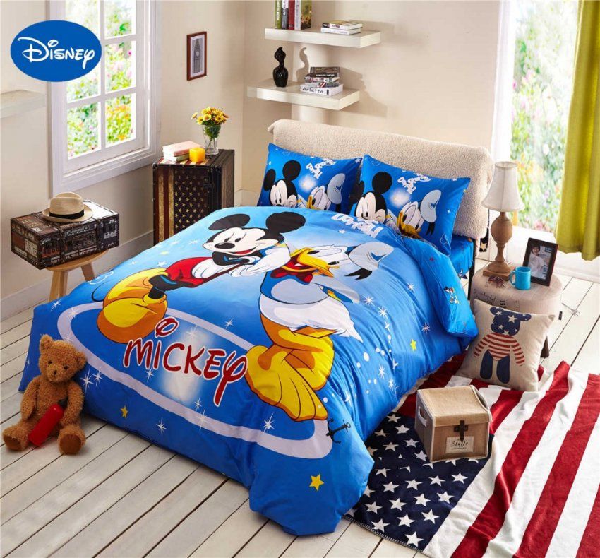 Micky Maus Twin Bettwaesche Set  Dibinekadar Decoration von Donald Duck Bettwäsche Photo