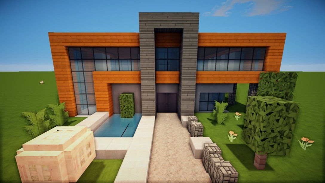 Minecraft Luxus Haus von Minecraft Schönes Haus Bauen Bild