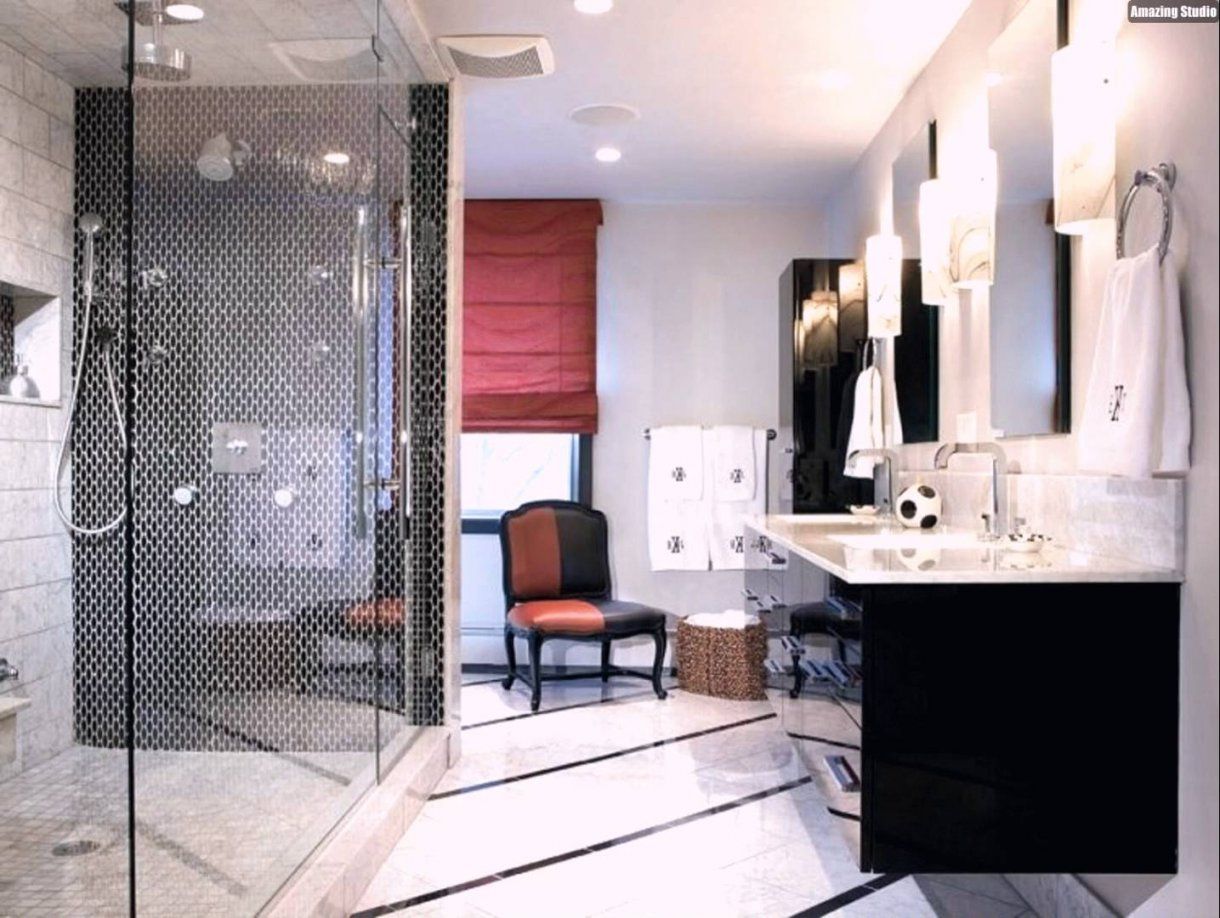 Mosaik Fliesen Badezimmer Dusche Schwarz Weiss Modern Waschtisch von Mosaik Fliesen Bad Grau Photo