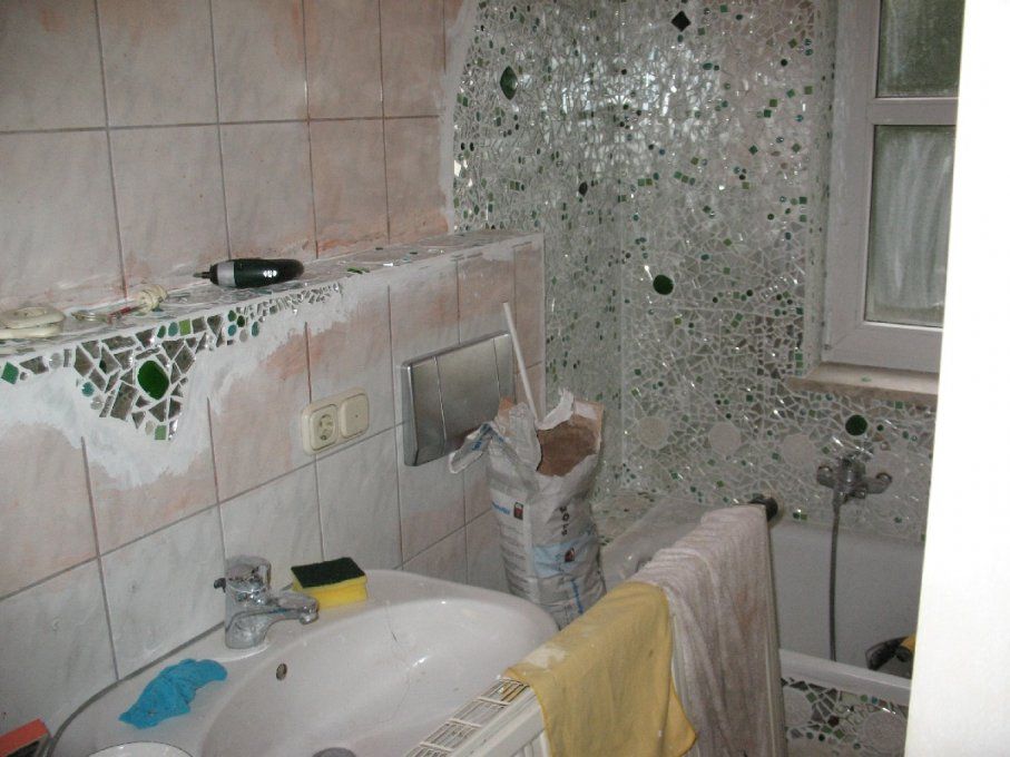 Mosaik Im Badezimmer von Spiegel Mosaik Selber Machen Bild
