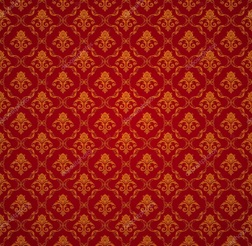 Rote Nahtlose Tapete Muster Vektor — Stockvektor © Natis76 12782332 von Rote Tapete Mit Muster Photo
