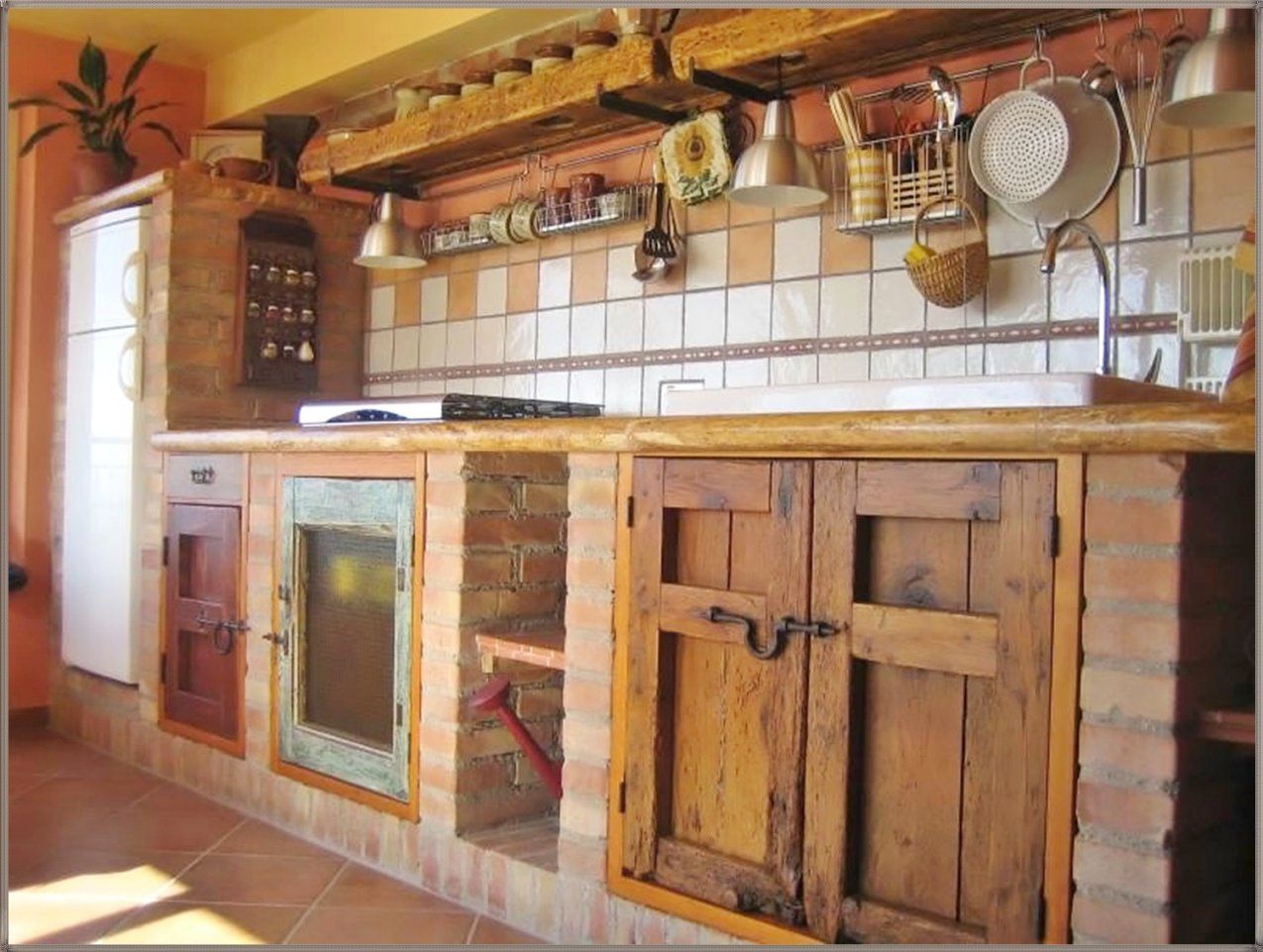 Rustikale Kuche Bietet Ein Entzückend Kuche Landhausstil Selber von Rustikale Küche Selber Bauen Bild