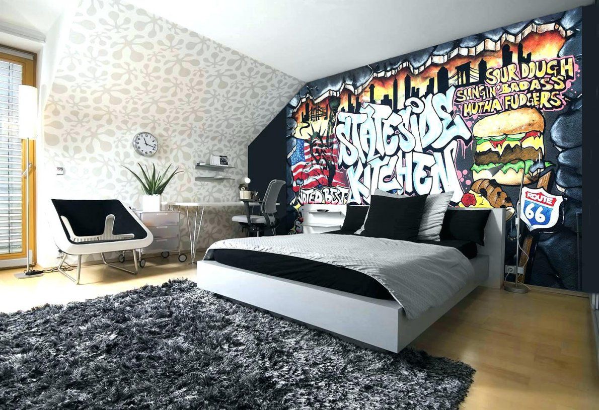 Schön Wandgestaltung Überall Ideen Jugendzimmer Gestalten Jungen von Tapeten Ideen Für Jugendzimmer Photo