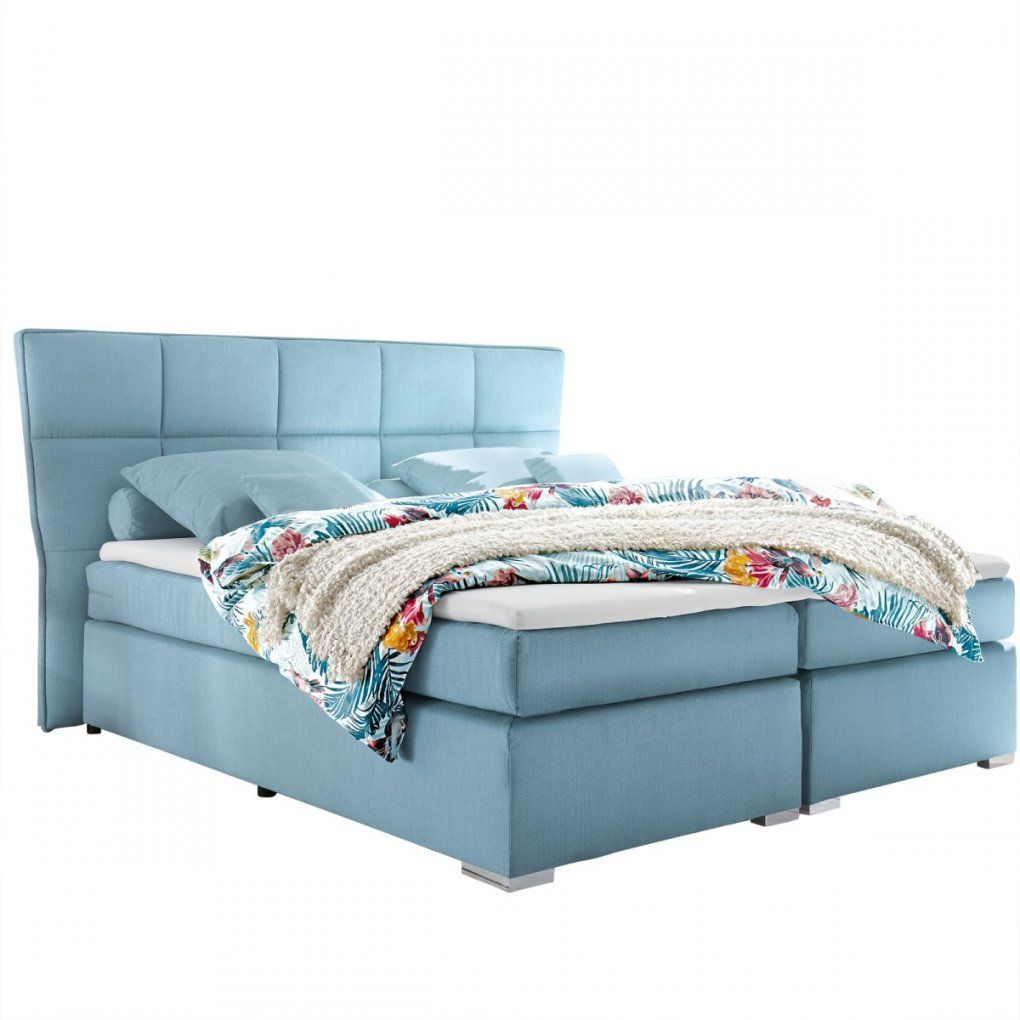 Self Boxspringbett Logan Microvelour Aqua Ca 180 X 200 Cm  Porta von Boxspringbetten Bei Porta Bild