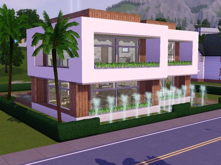 Sims 3  Haus Bauen  Let's Build  Schick Und Modern Auf Kleinem von Sims Häuser Zum Nachbauen Bild