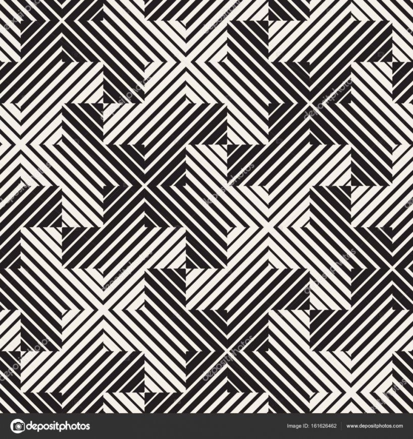 Vektor Nahtlose Schwarzweiß Linien Muster Abstrakten Hintergrund von Fliesen Schwarz Weiß Muster Photo